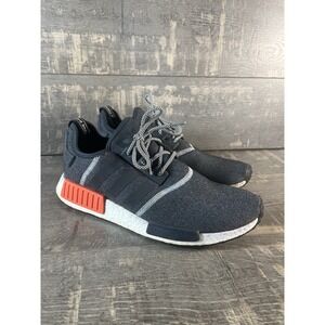 Adidas NMD R1 Boost Black White Red Mens Size 11 Running Sneakers Comfort